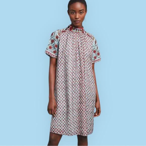 Anthropologie Dresses & Skirts - Anthropologie Blue Mini Dress